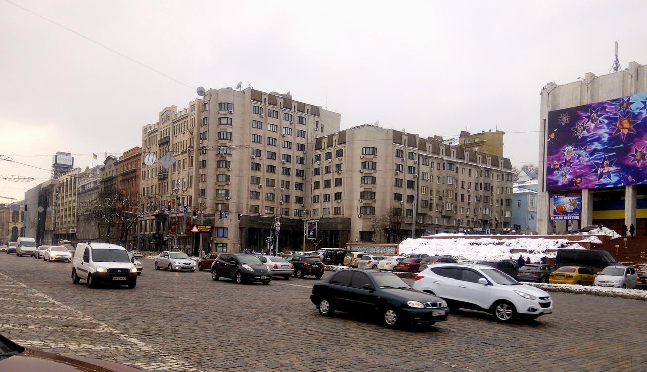 Apartment Triokhsviatytelskaya Street 3 Kyiv Exterior foto